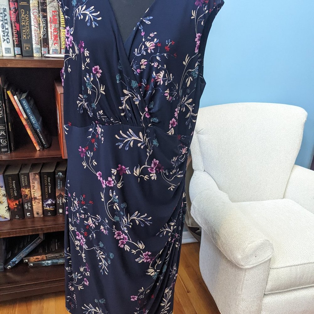 Ralph Lauren Plus size floral cocktail dress 18W